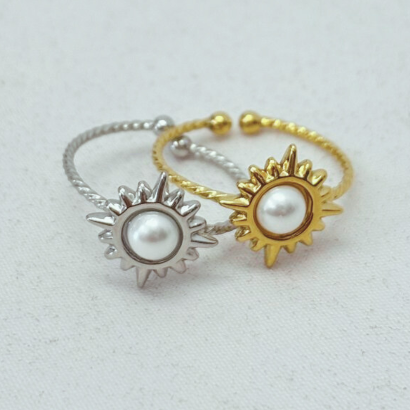 Anillo Sol & Perla