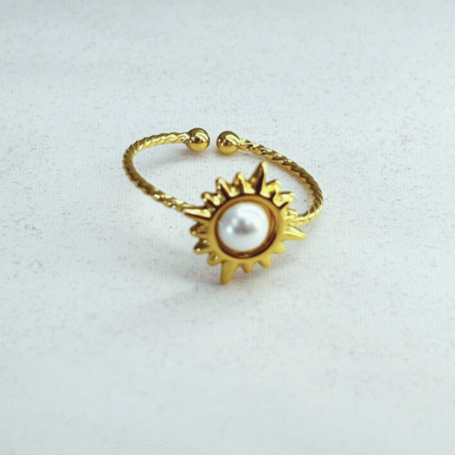 Anillo Sol & Perla